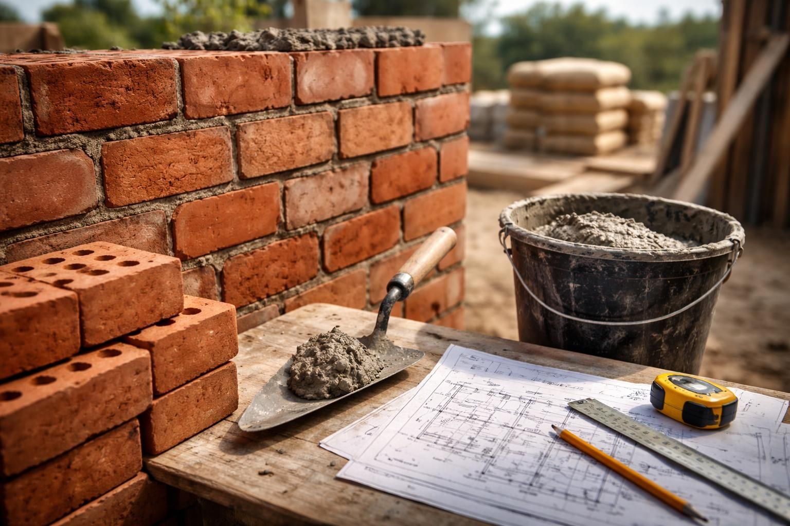 apprenez à calculer précisément les matériaux nécessaires pour construire un mur : briques, mortier et dosages adaptés pour un ouvrage solide et durable.