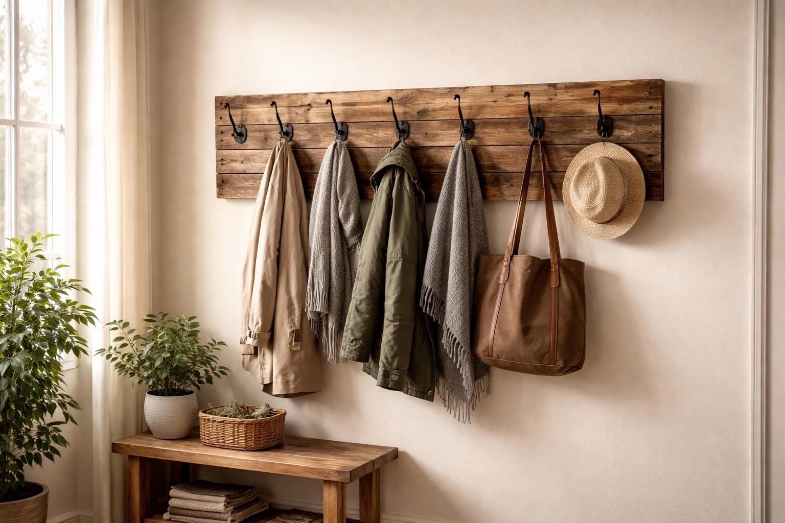 apprenez à créer un porte-manteau mural stylé et robuste en utilisant une palette récupérée. un projet diy simple, écologique et déco pour votre intérieur.