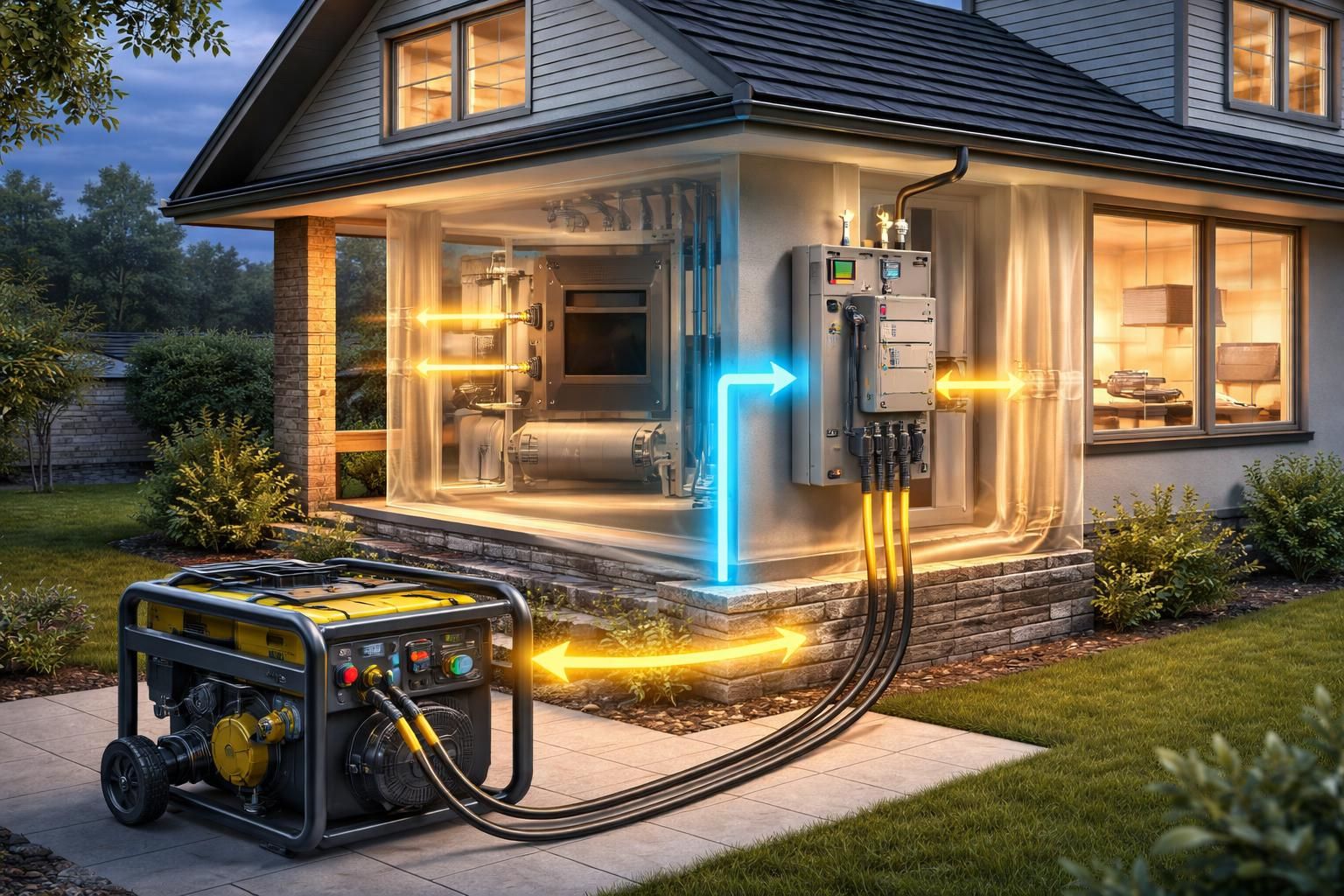 découvrez un schéma simple pour coupler votre groupe électrogène à la maison avec un démarrage automatique efficace et sécurisé.