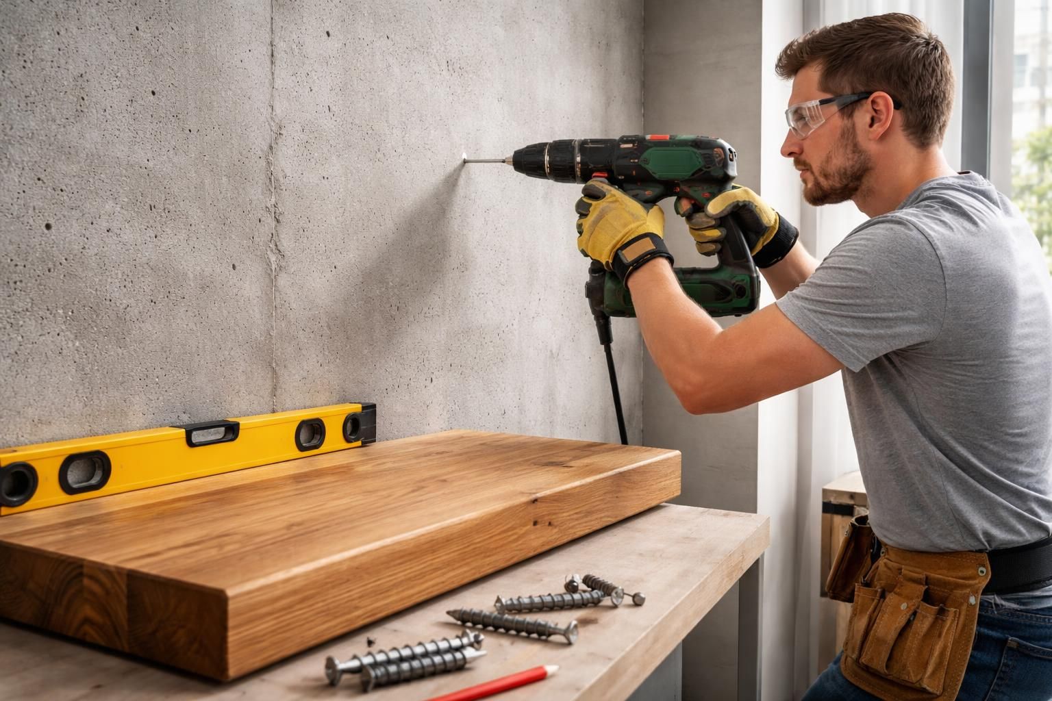 apprenez étape par étape à fixer solidement une étagère lourde dans un mur en béton avec notre tutoriel pratique et sécurisé.