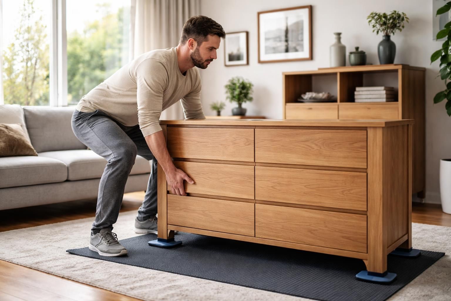 découvrez des conseils pratiques pour déplacer un meuble lourd seul en toute sécurité et éviter les blessures au dos. astuces simples et efficaces pour protéger votre dos lors du déplacement.