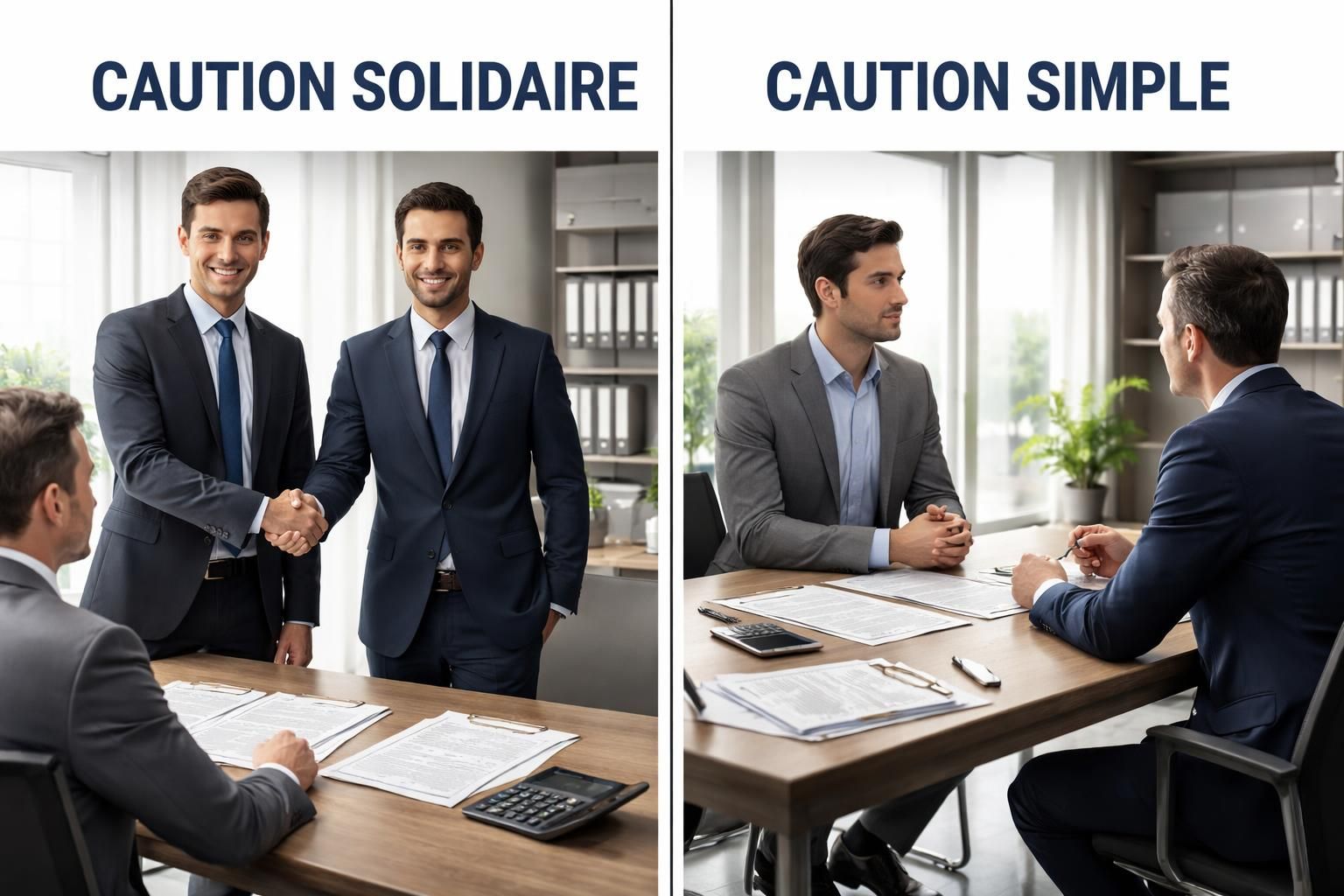 découvrez les différences clés entre la caution solidaire et la caution simple, leurs implications juridiques et comment choisir la meilleure option pour garantir un prêt ou un bail.