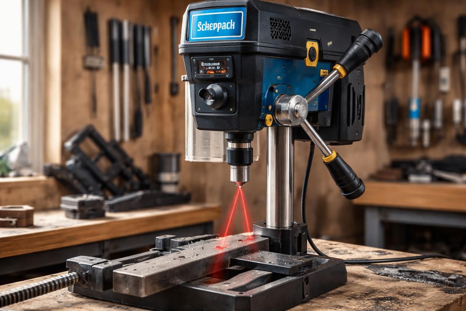 découvrez le test complet de la perceuse à colonne scheppach dp16vls, équipée d'un visée laser pour une précision optimale lors de vos travaux de perçage.