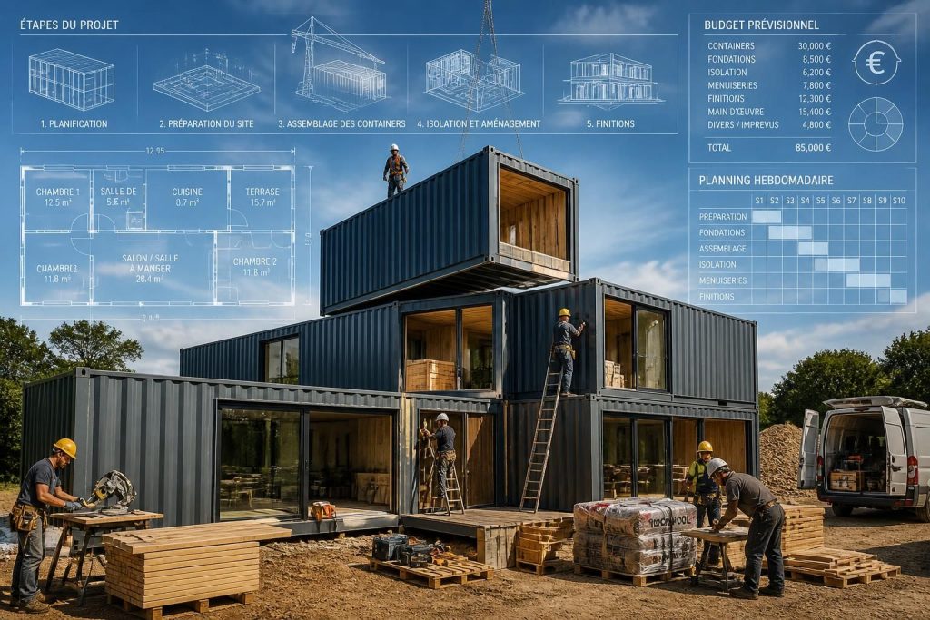 découvrez comment construire votre maison container avec notre guide complet : étapes clés, estimation du budget et planning réaliste pour réussir votre projet.