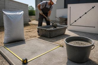 découvrez les étapes clés pour calculer précisément le nombre de sacs de béton prêt à l'emploi nécessaires pour couvrir 1 mètre carré, afin d'optimiser vos travaux de construction.